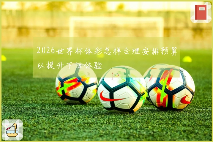 2026世界杯体彩怎样合理安排预算以提升下注体验