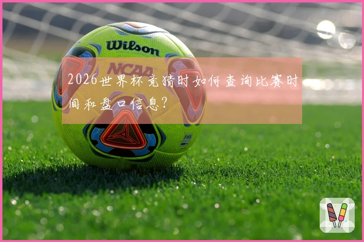 2026世界杯竞猜时如何查询比赛时间和盘口信息？